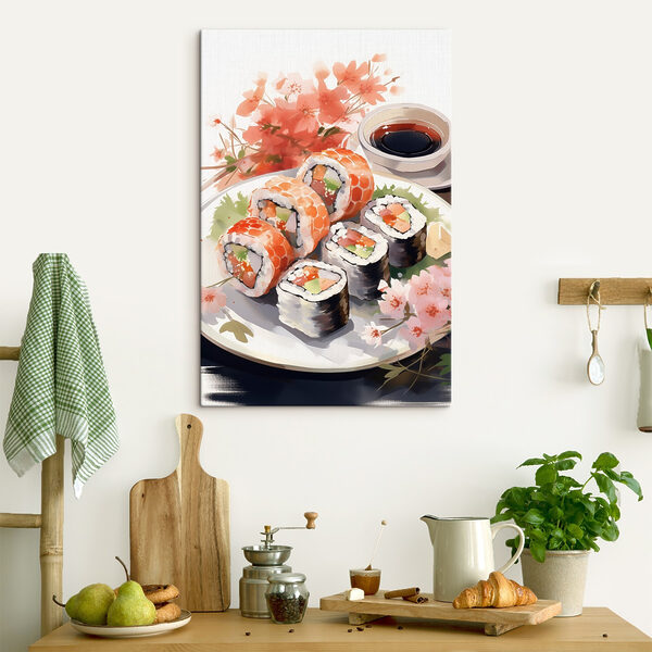 Talerz sushi z sosem Talerz sushi z sosem