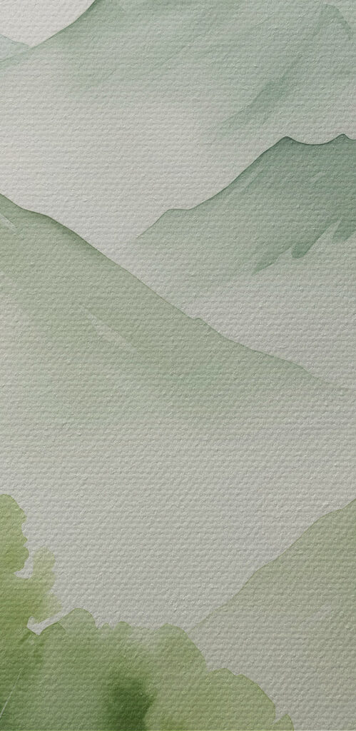 Painting of a mountain range Painting of a mountain range