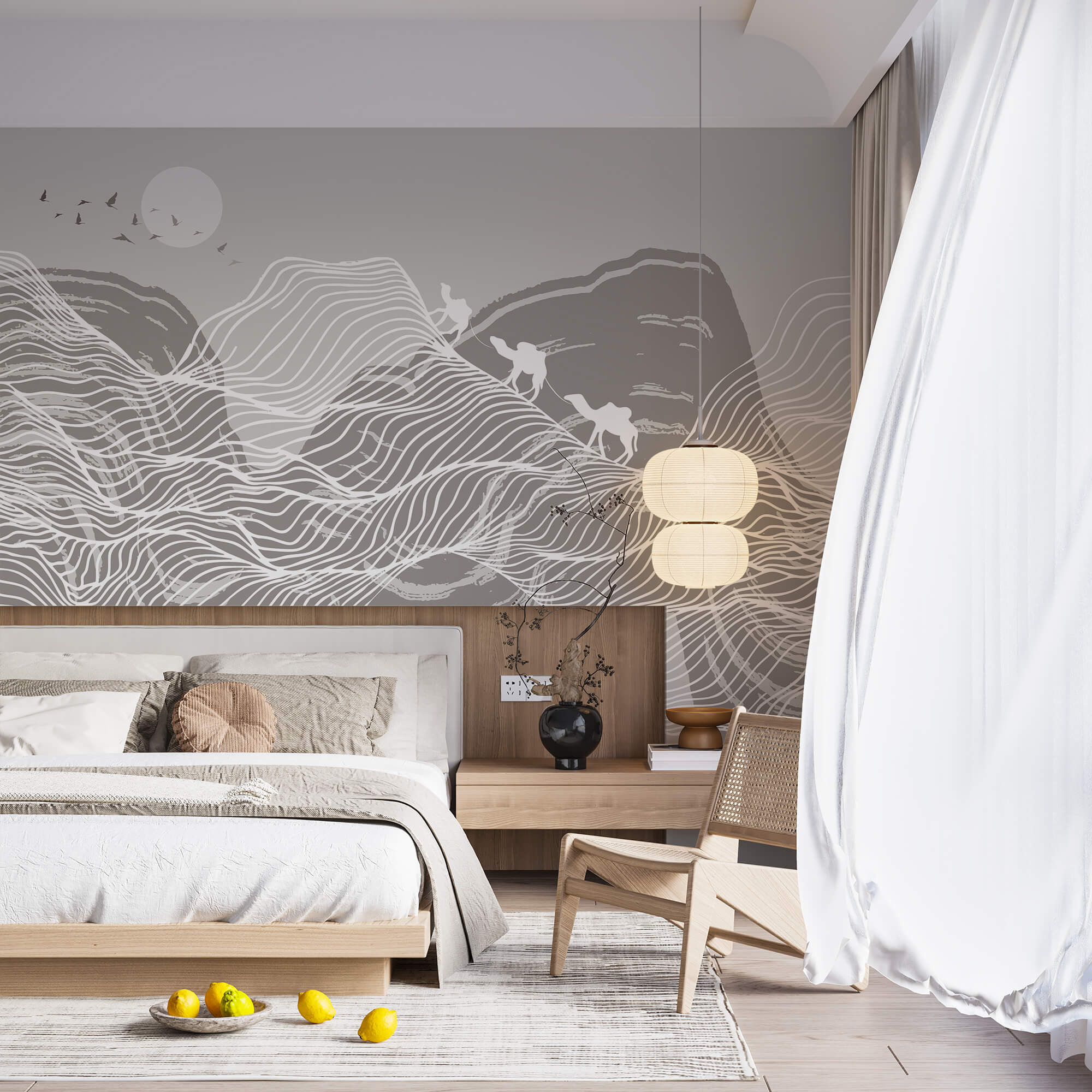 Białe linie na szarym tle