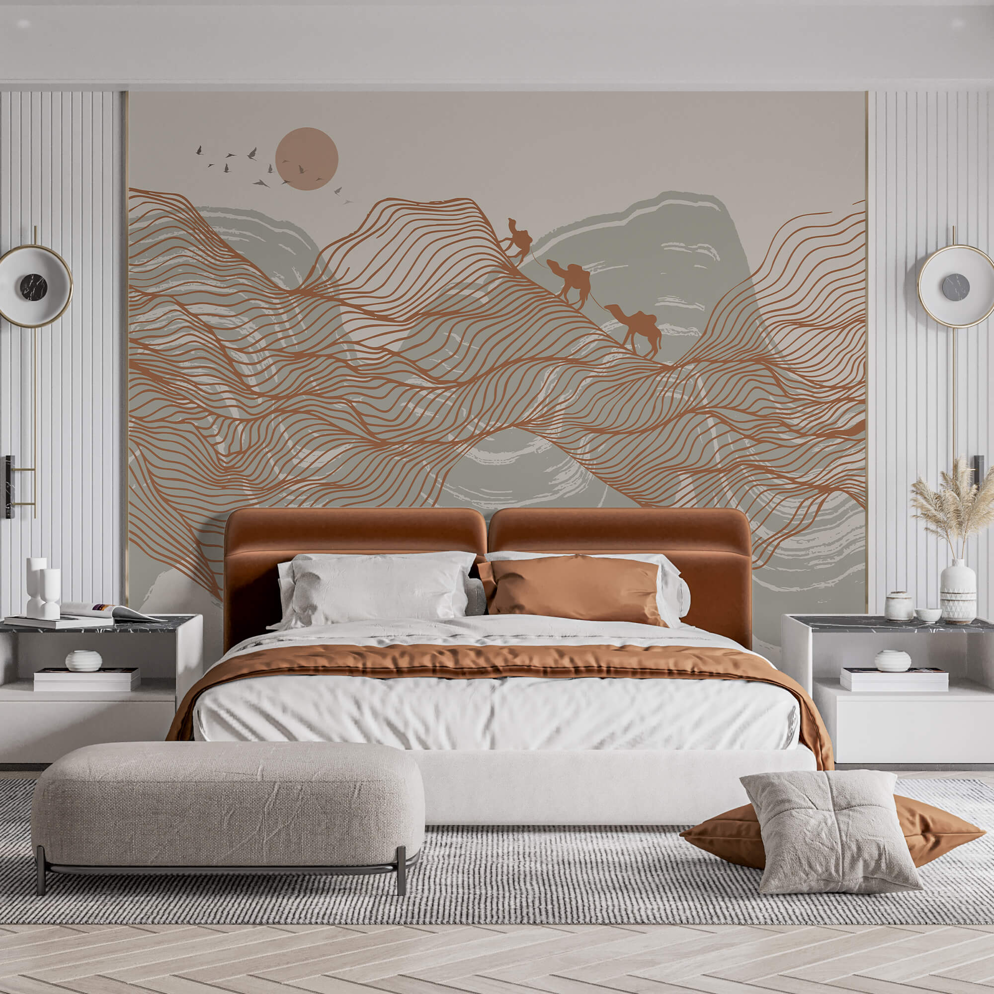 Rysunek pustynnego krajobrazu