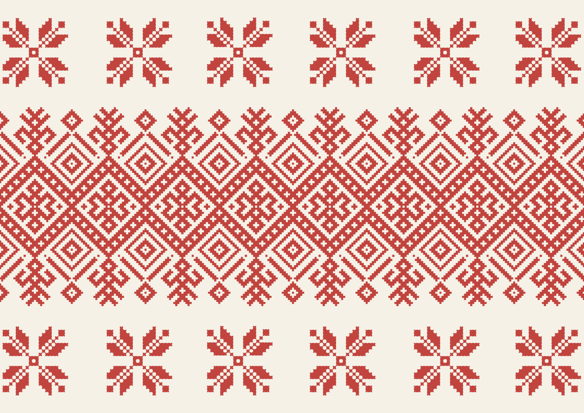 Red and white pattern Red and white pattern