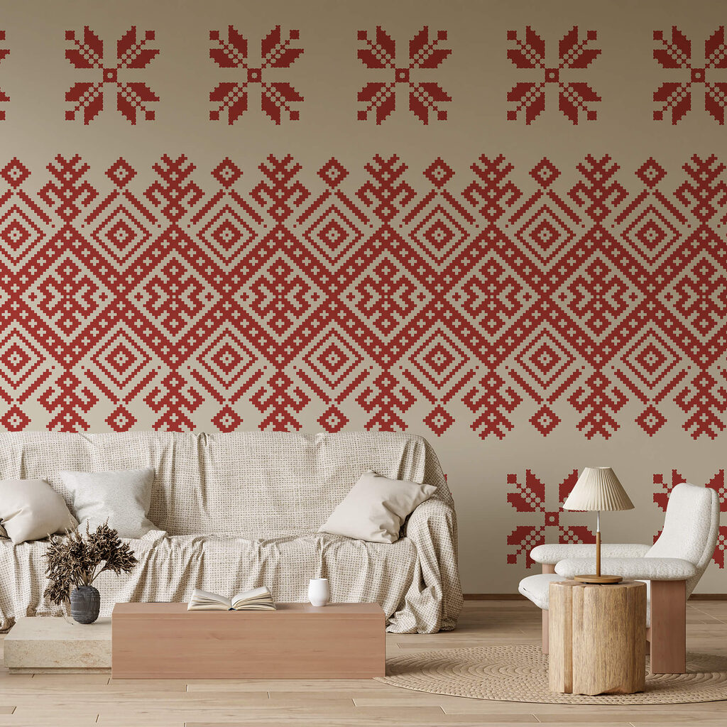 Czerwony i biały wzór Czerwony i biały wzór