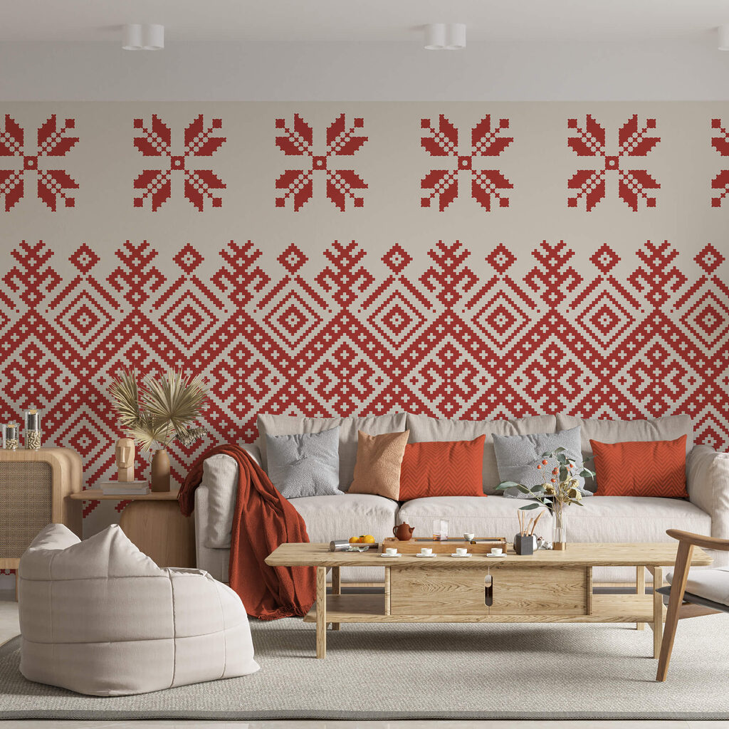 Czerwony i biały wzór Czerwony i biały wzór