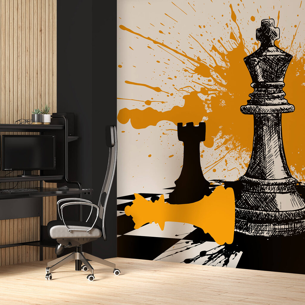 Czarne i białe figury szachowe Czarne i białe figury szachowe