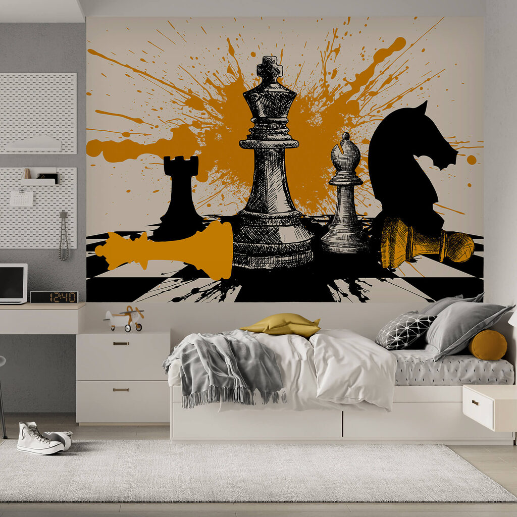 Czarne i białe figury szachowe Czarne i białe figury szachowe