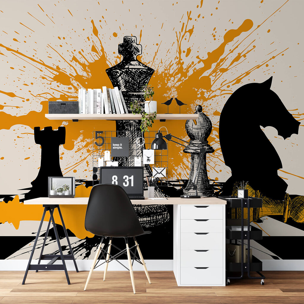 Czarne i białe figury szachowe Czarne i białe figury szachowe