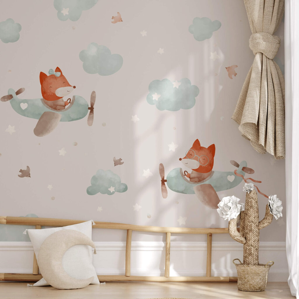 Wzór lisów latających na samolotach Wzór lisów latających na samolotach