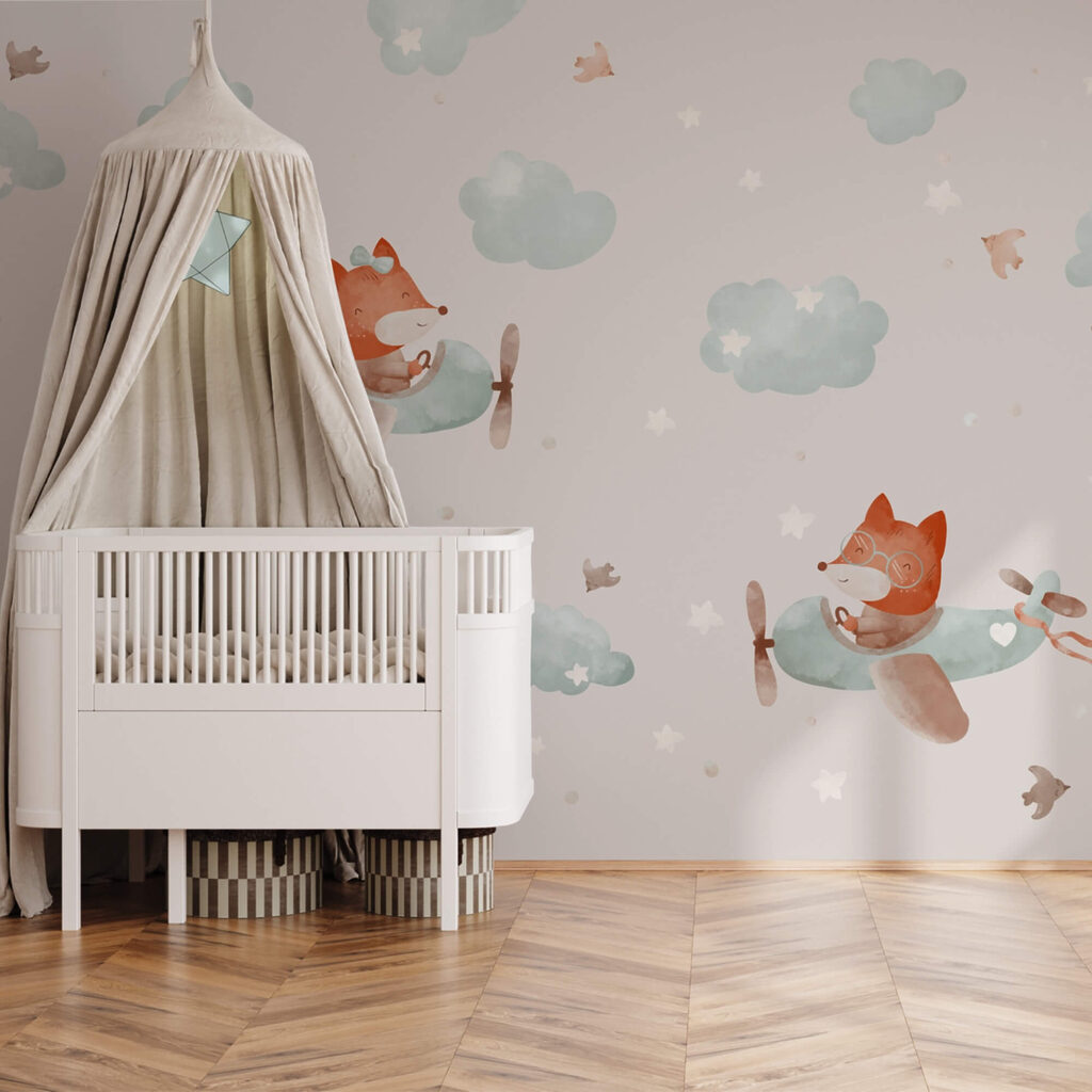 Wzór lisów latających na samolotach Wzór lisów latających na samolotach