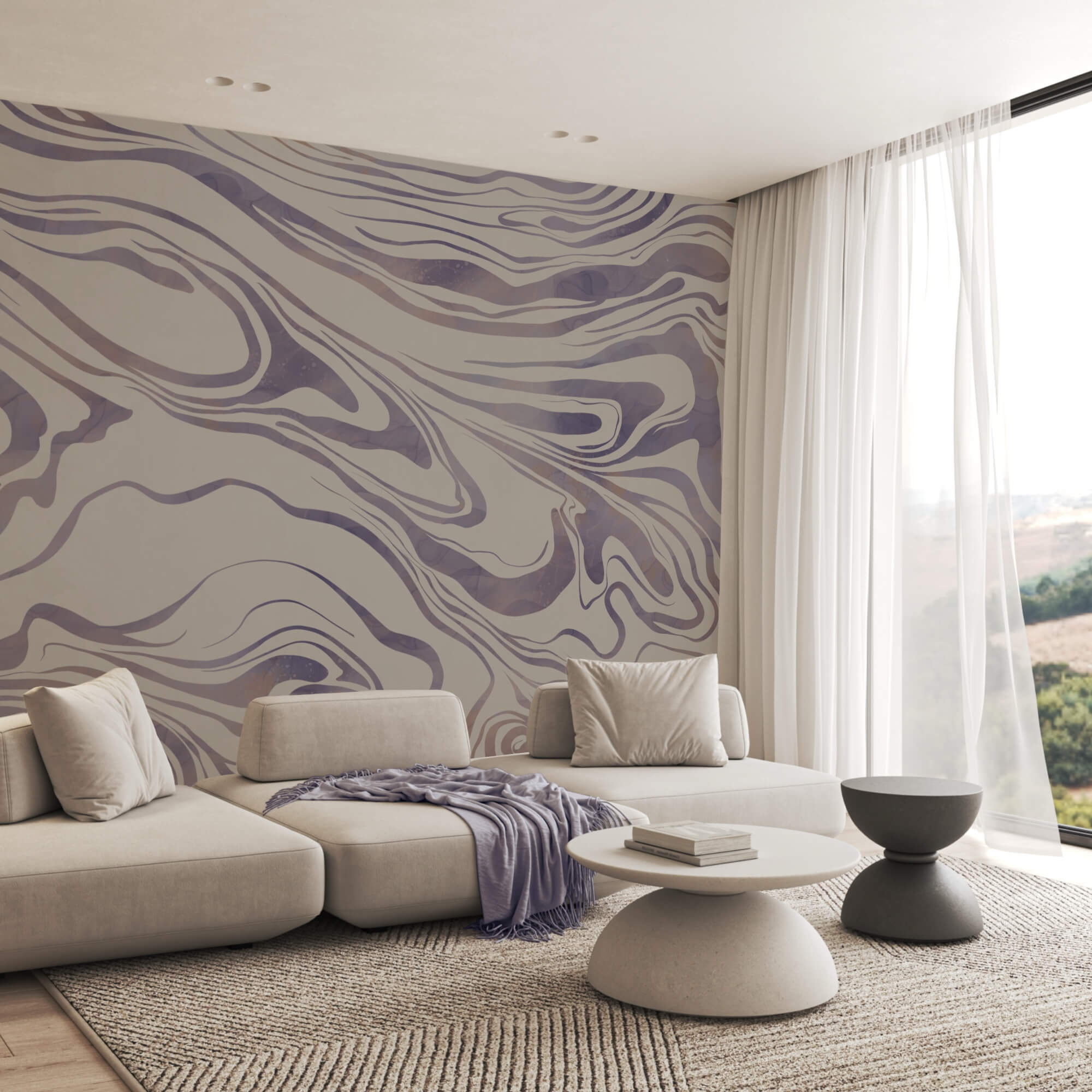 – Abstrakcyjne fale na miękkim tle – Abstrakcyjne fale na miękkim tle