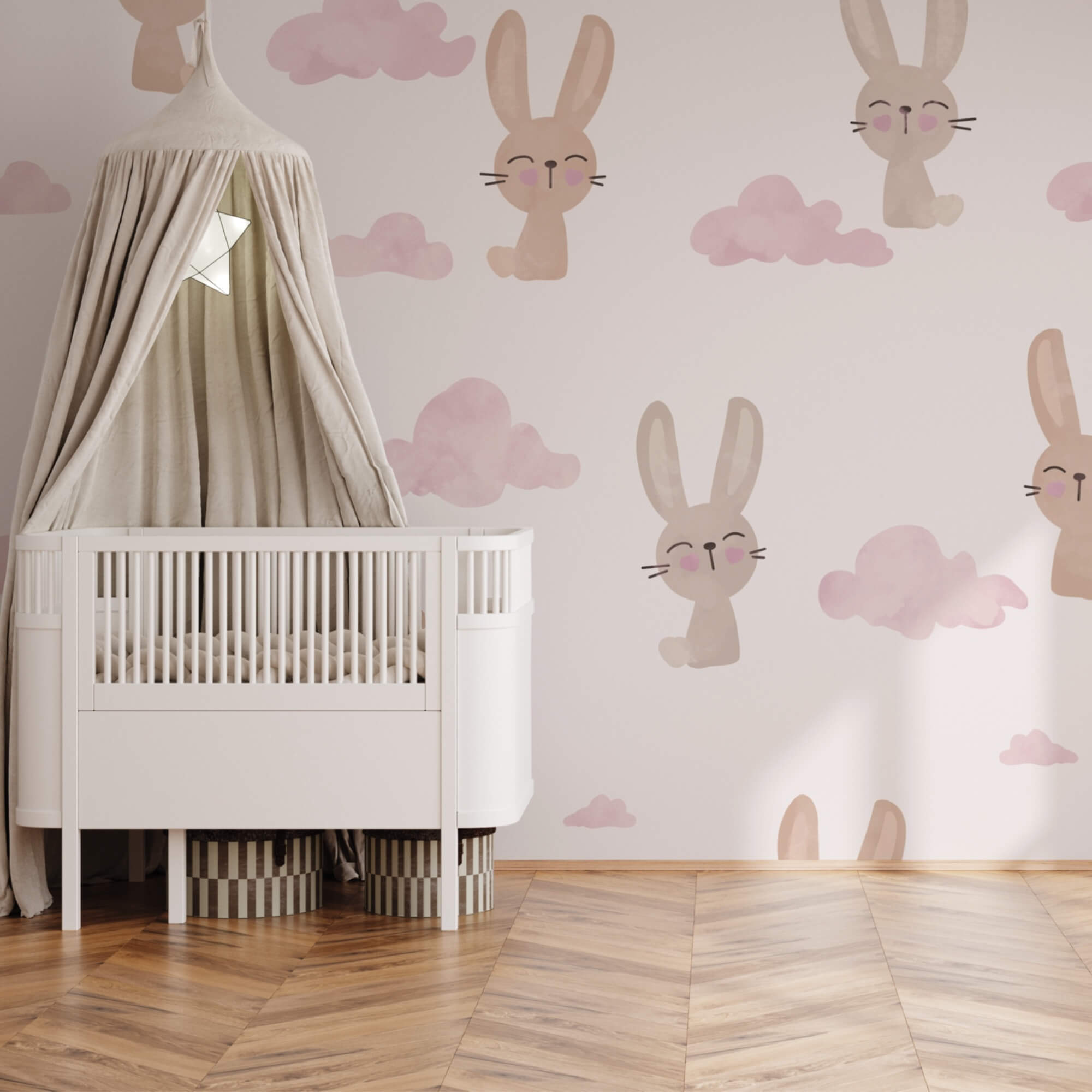 Wzór królików i chmur