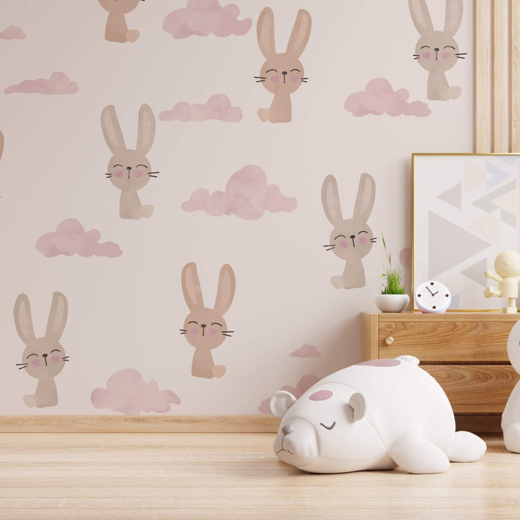 Wzór królików i chmur