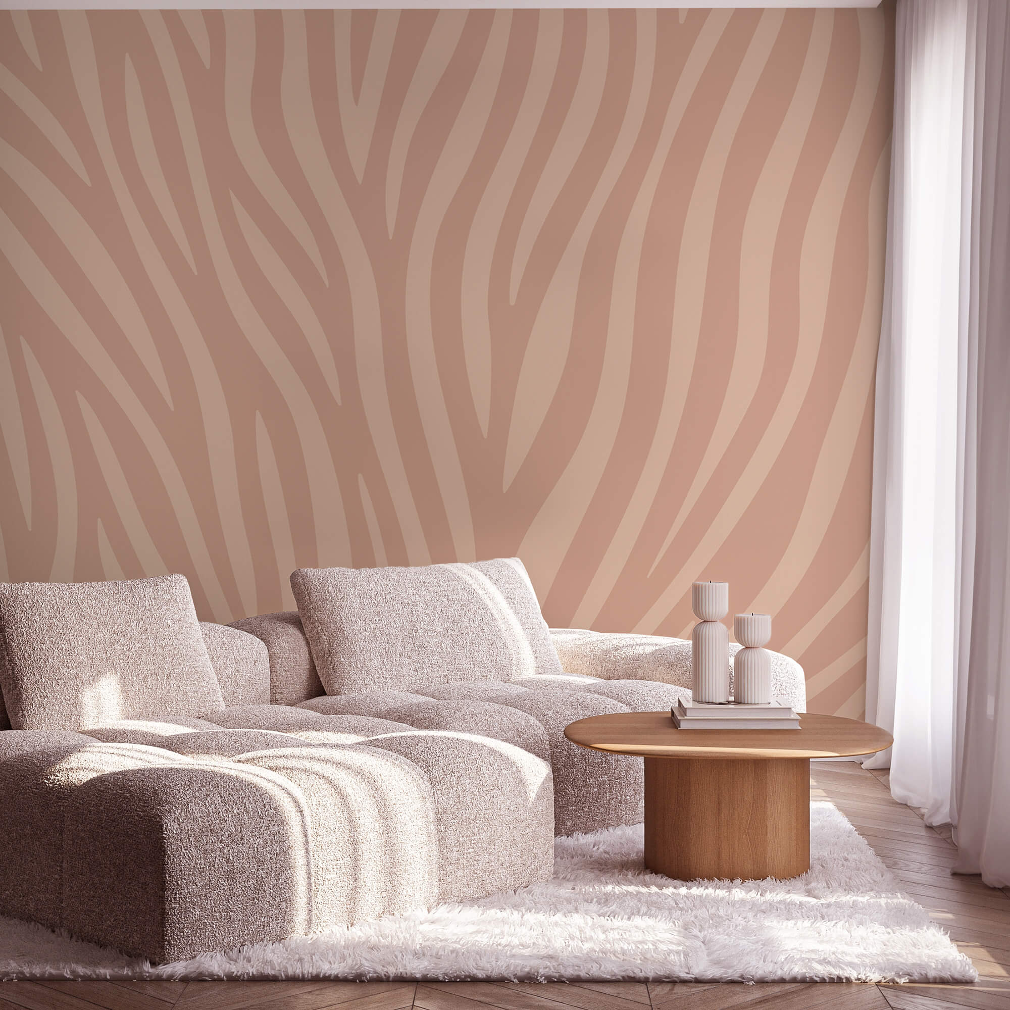 Płynne linie w delikatnych odcieniach