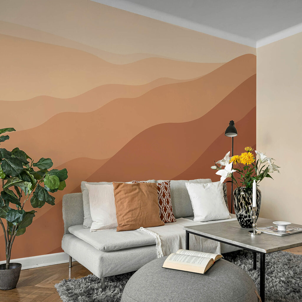 Brązowe i białe piaskowe wzgórza