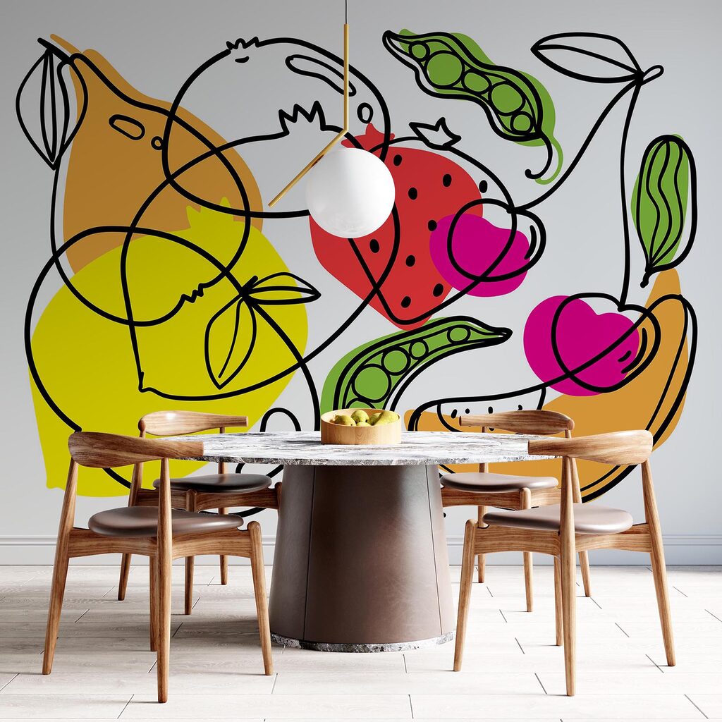 Rysowanie różnych owoców i warzyw