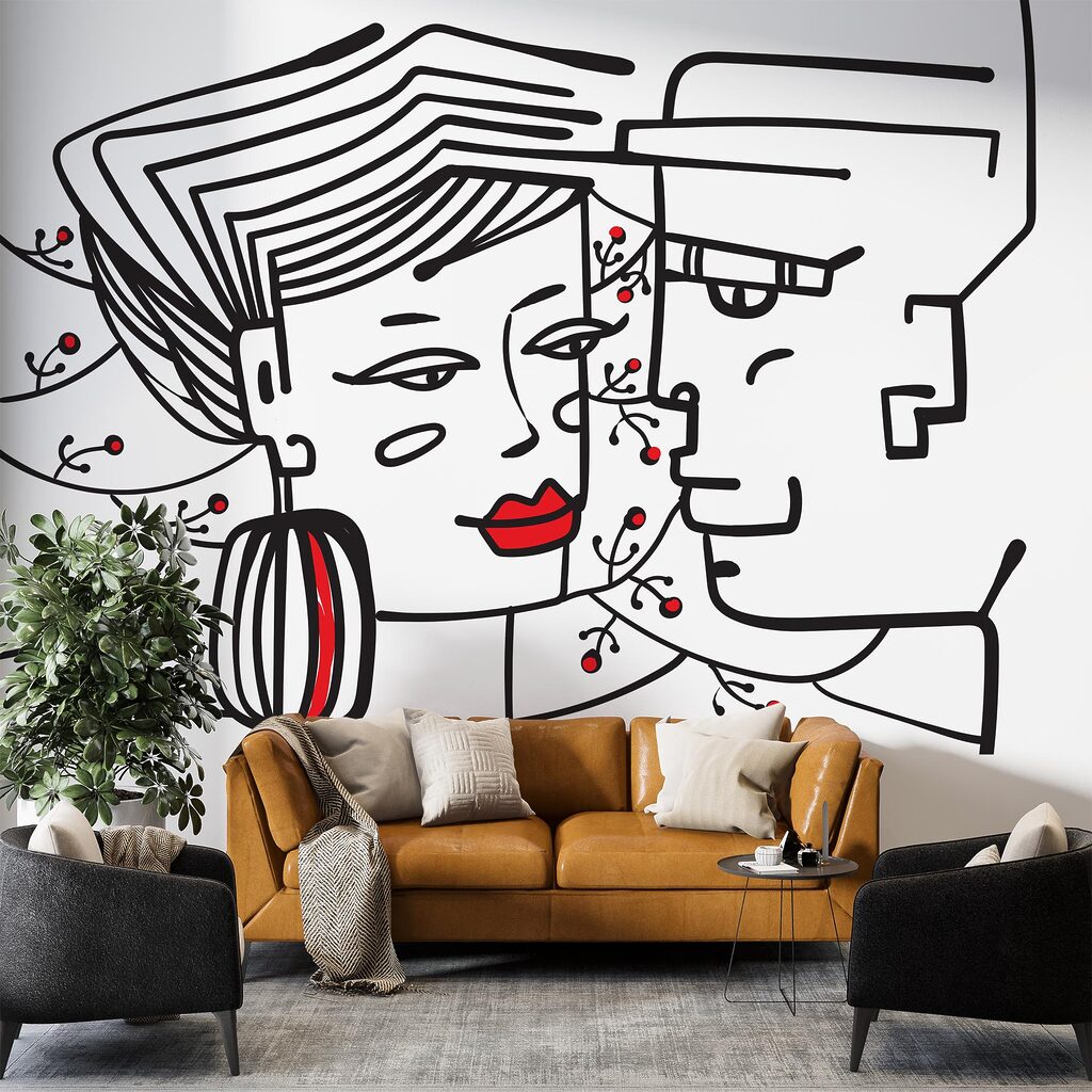 Rysunek mężczyzny i kobiety