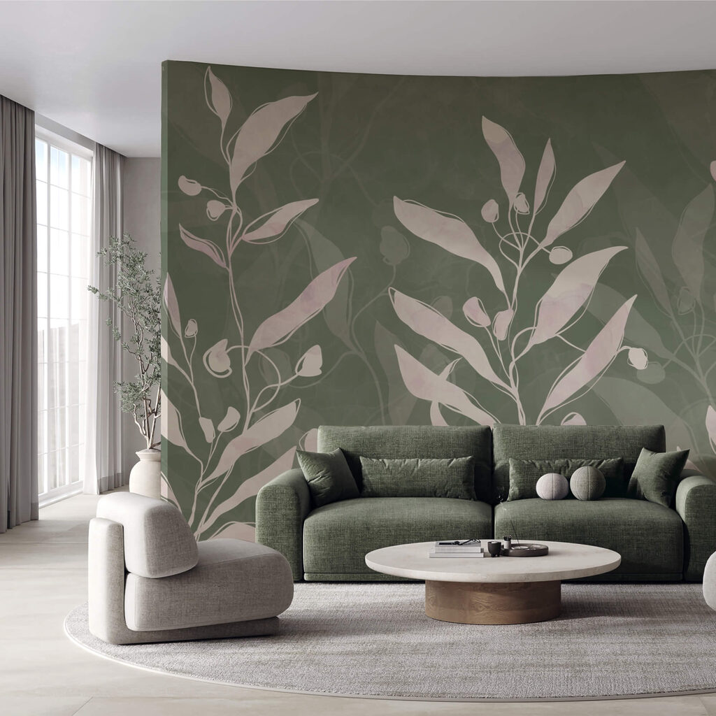 Delikatne liście na stonowanym tle Delikatne liście na stonowanym tle