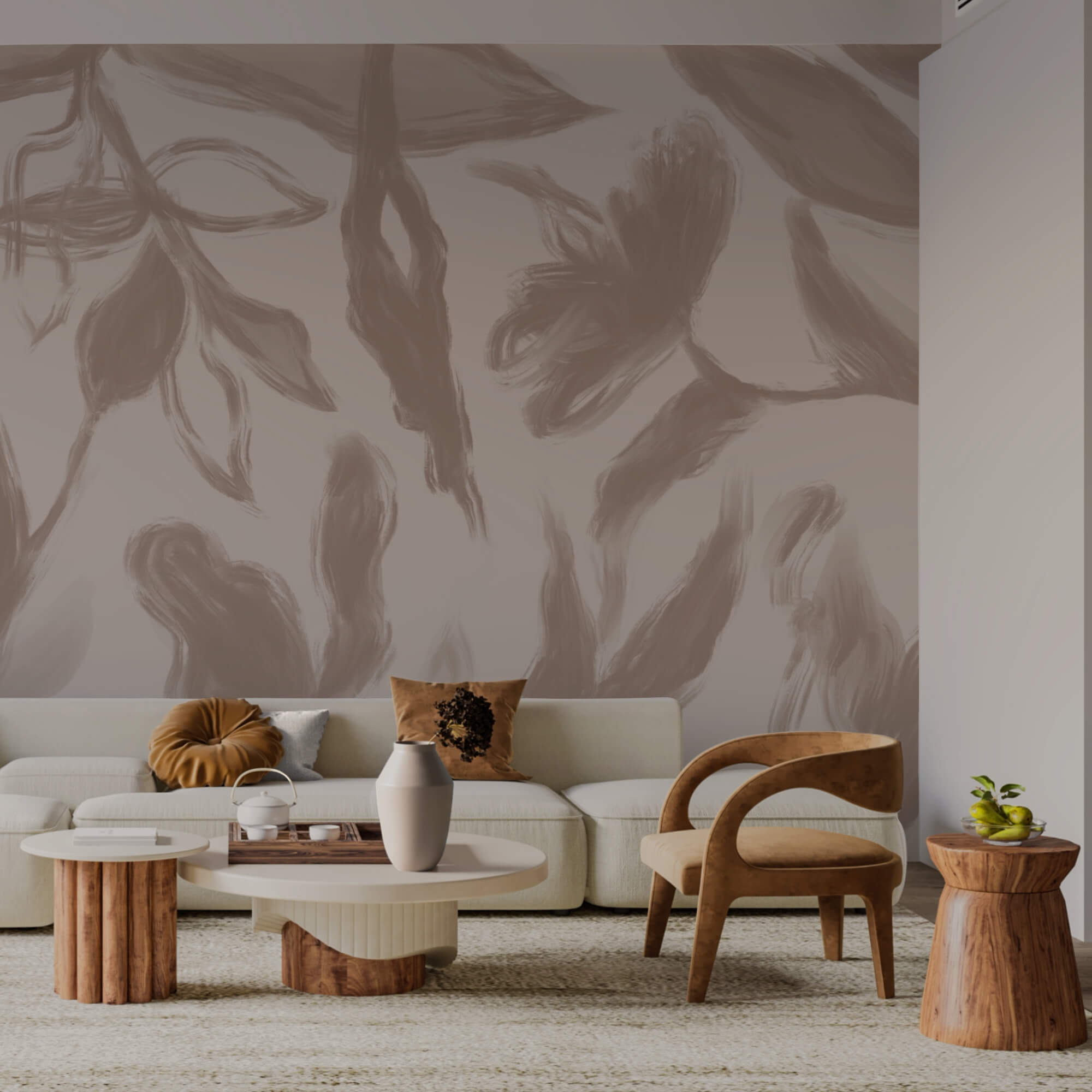 Eleganckie kwiatowe wzory w delikatnych odcieniach