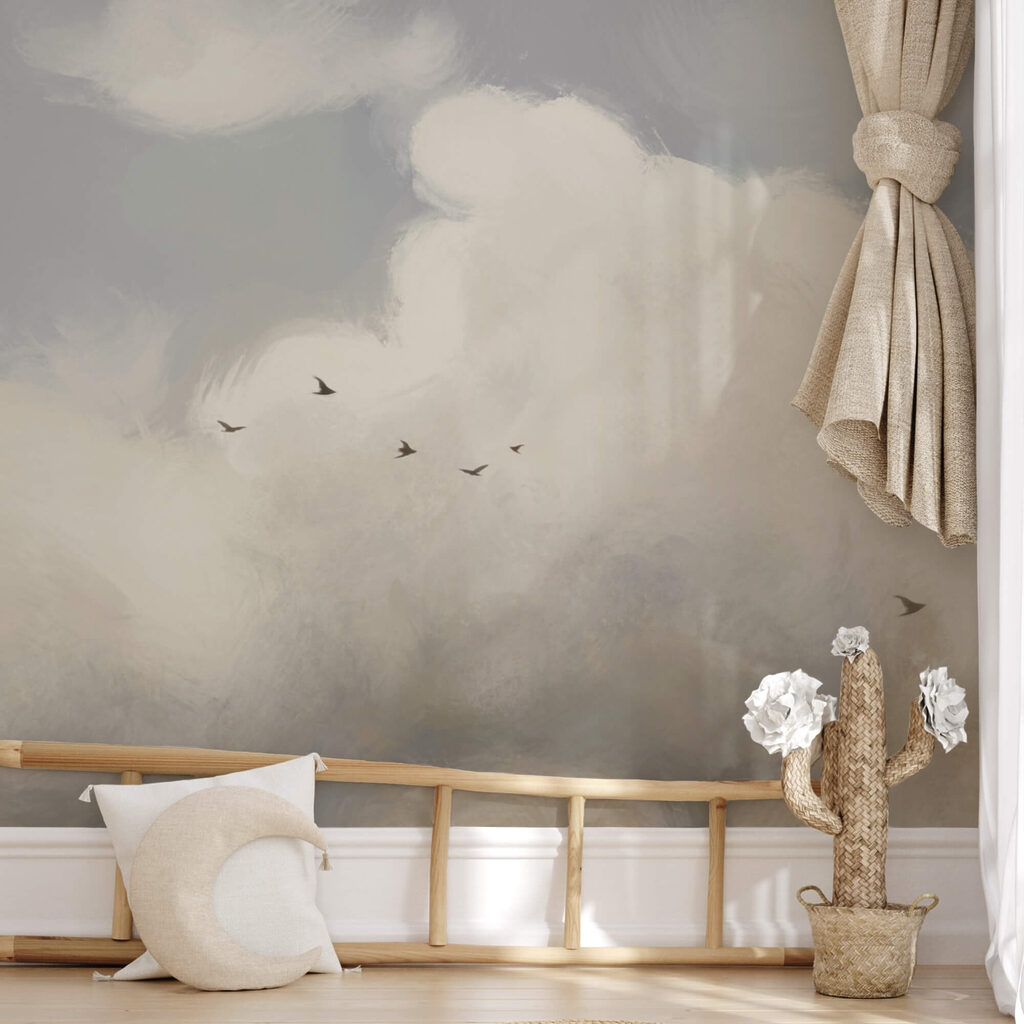 Ptaki latające na niebie