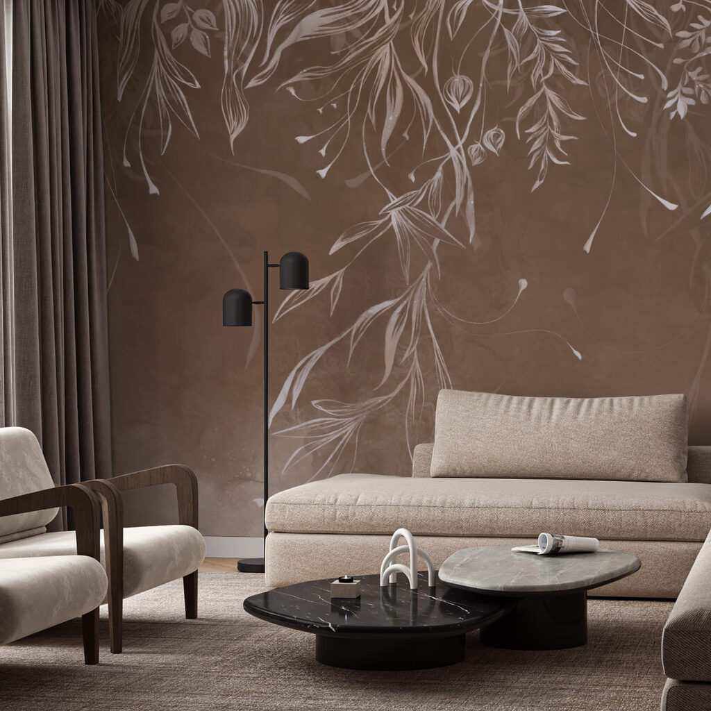 Delikatne wzory w łagodnych odcieniach