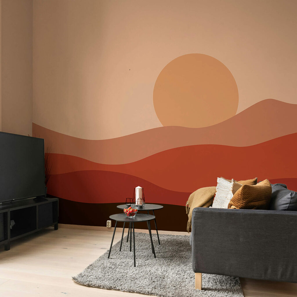 Zachód słońca nad pustynią