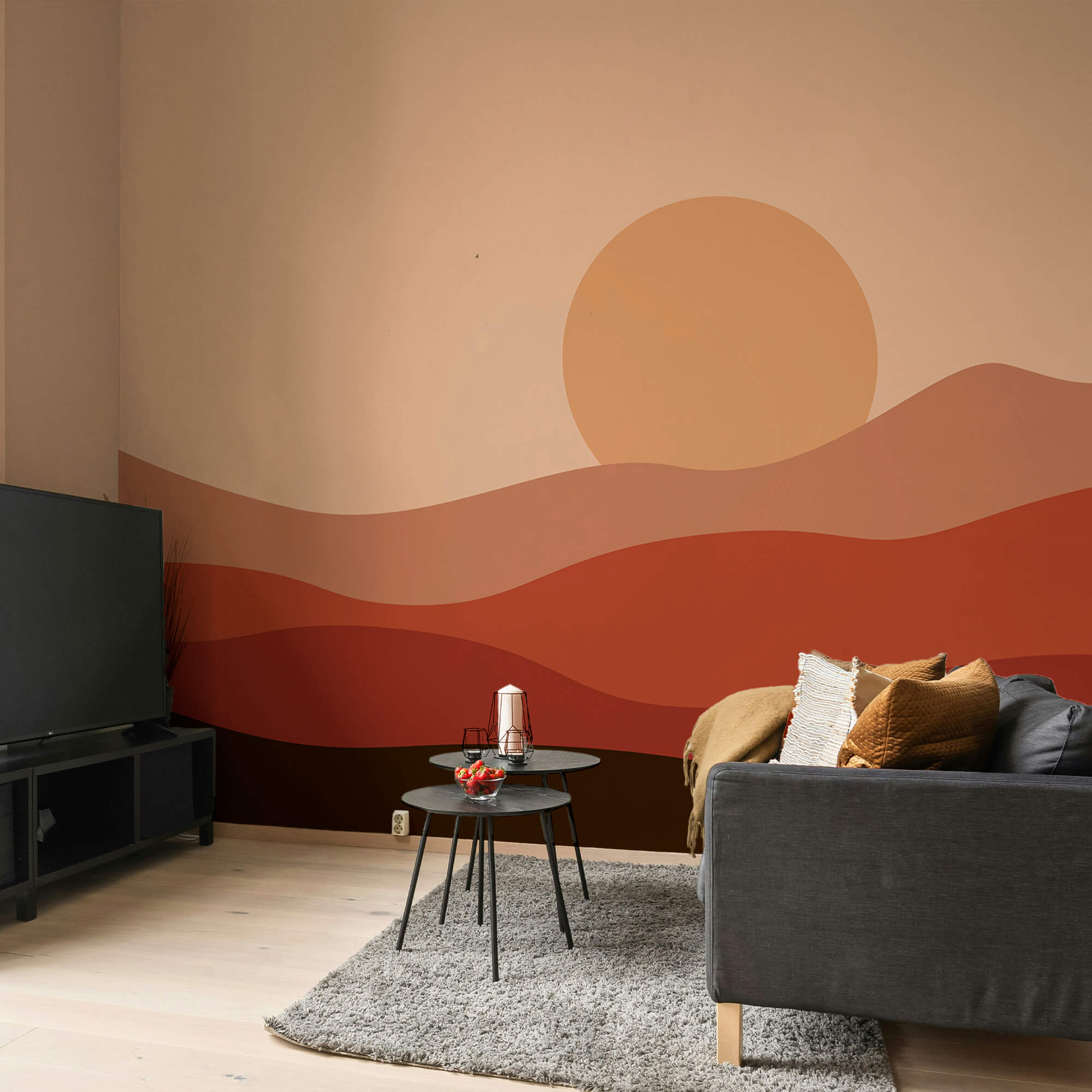 Zachód słońca nad pustynią