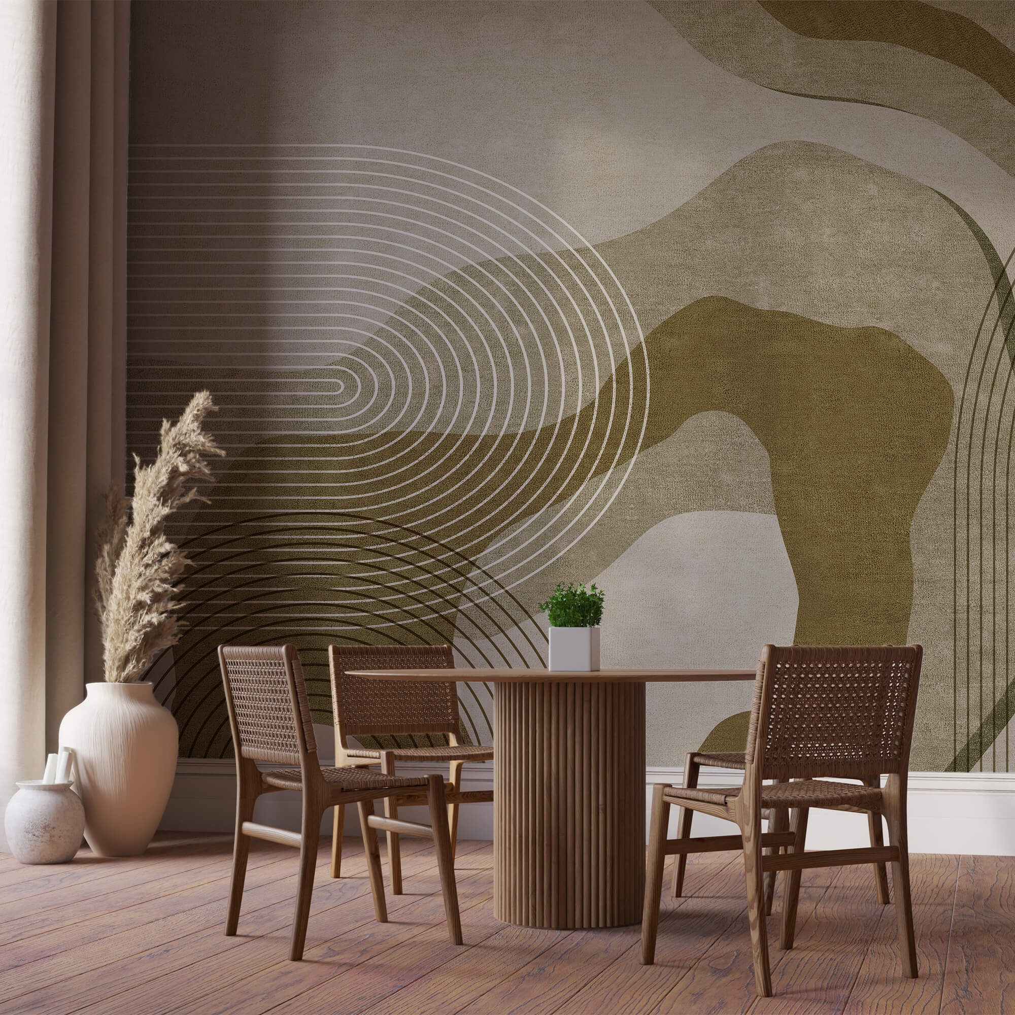 Abstrakcyjne krzywe i linie w harmonii