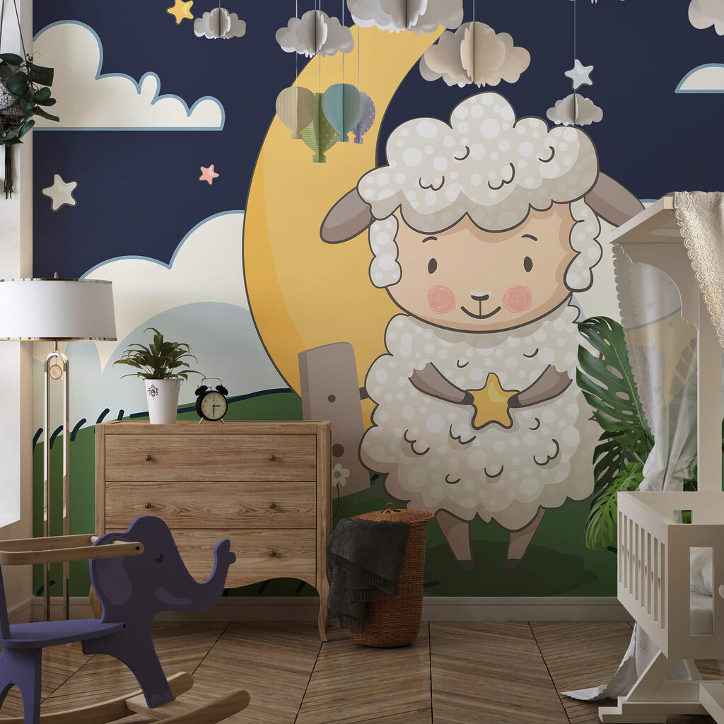 Karykatura owcy trzymającej gwiazdę