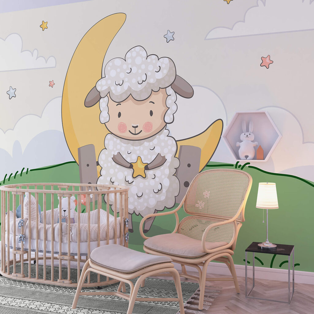 Karykatura owcy trzymającej gwiazdę