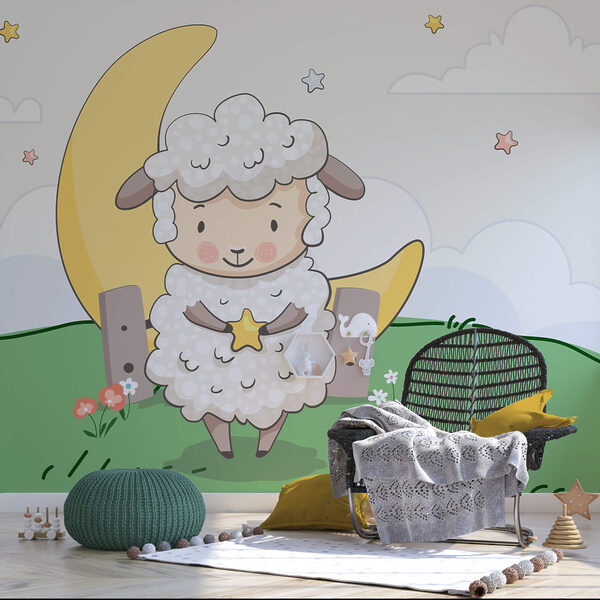 Karykatura owcy trzymającej gwiazdę