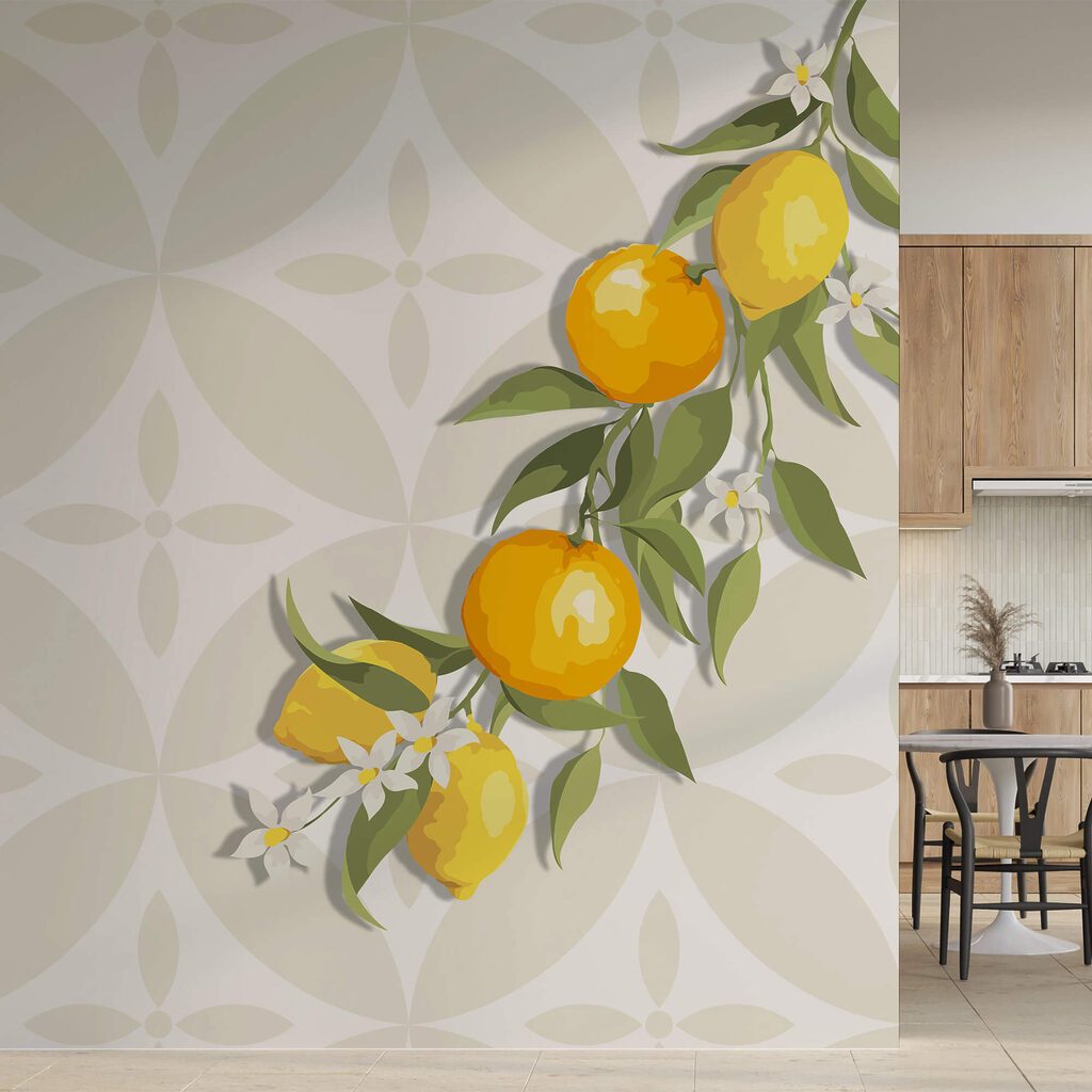 Żółte owoce na gałęzi