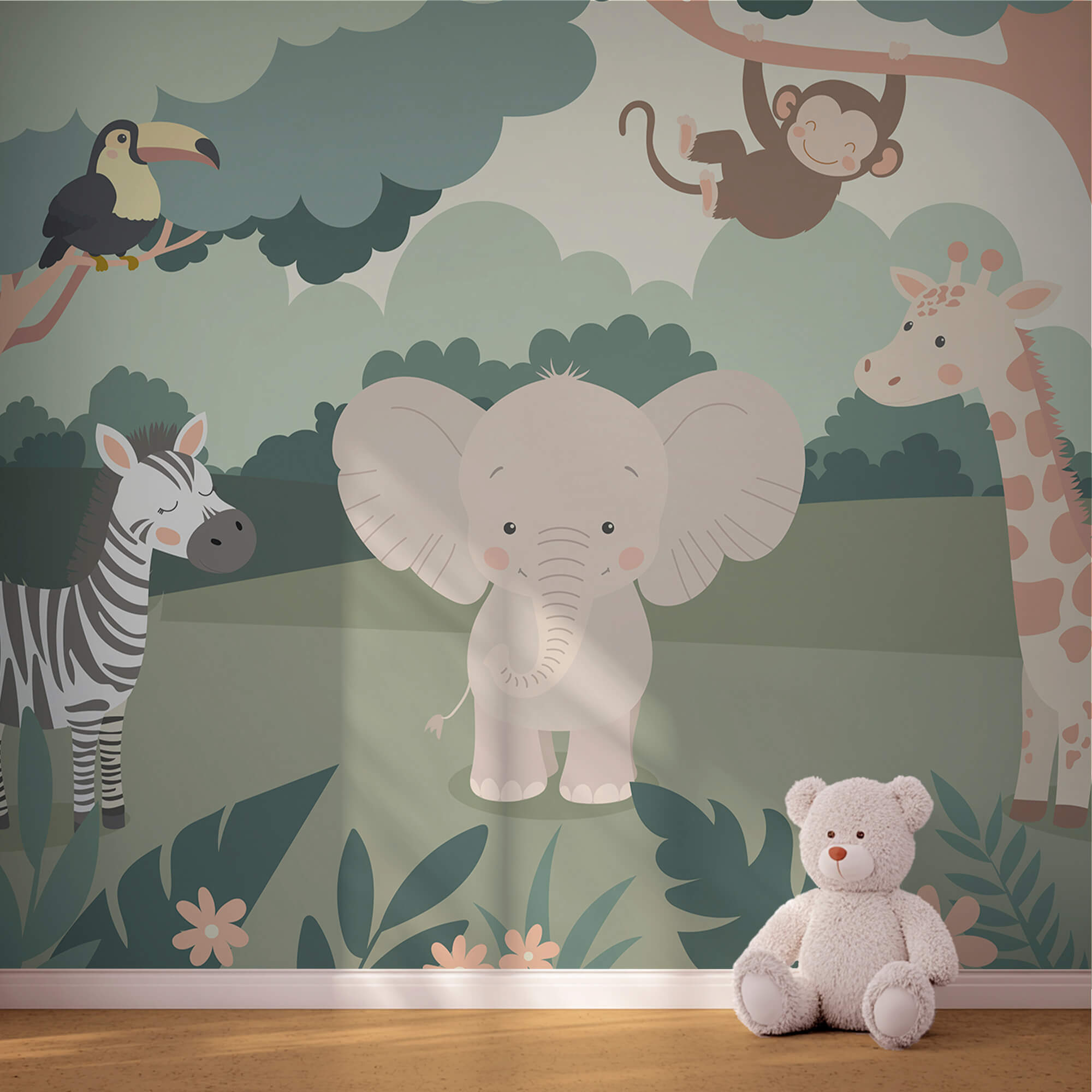 Kreskówka zwierząt w lesie Kreskówka zwierząt w lesie