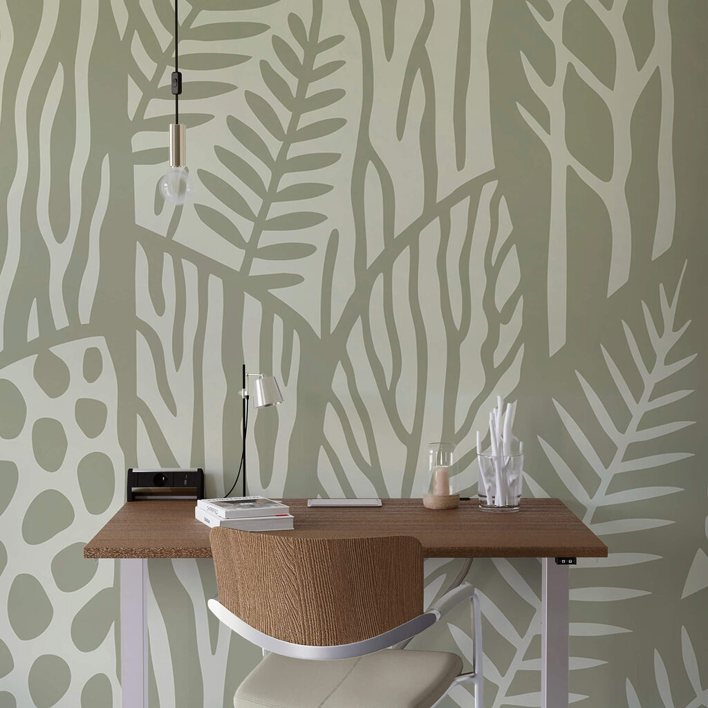 Wzór liści i gałęzi