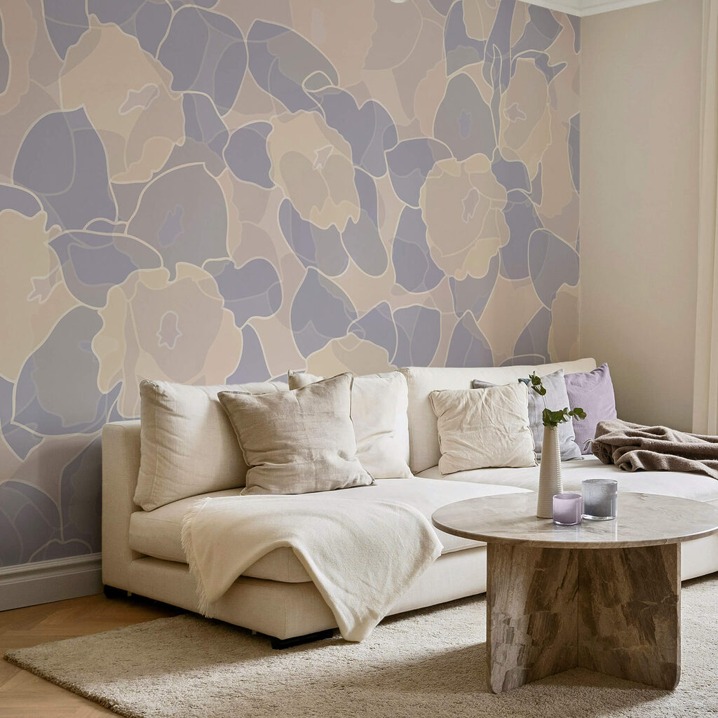 Wzór kwiatów i liści