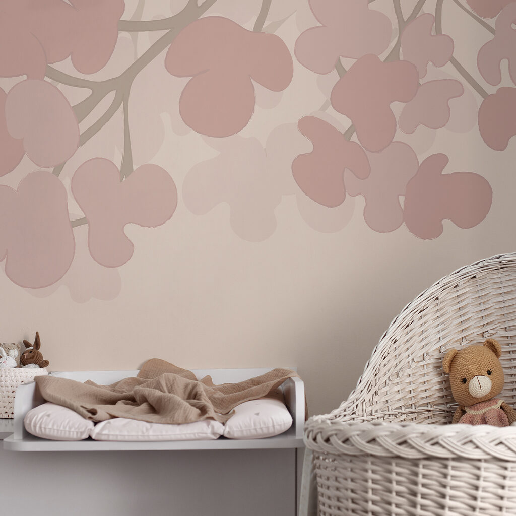 Różowe kwiaty na białym tle