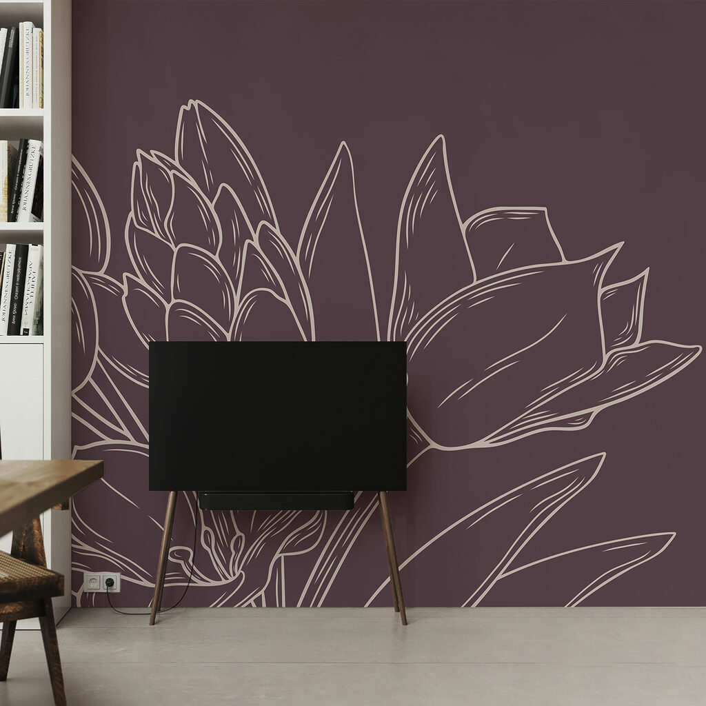 Delikatne kwiaty na bogatym tle