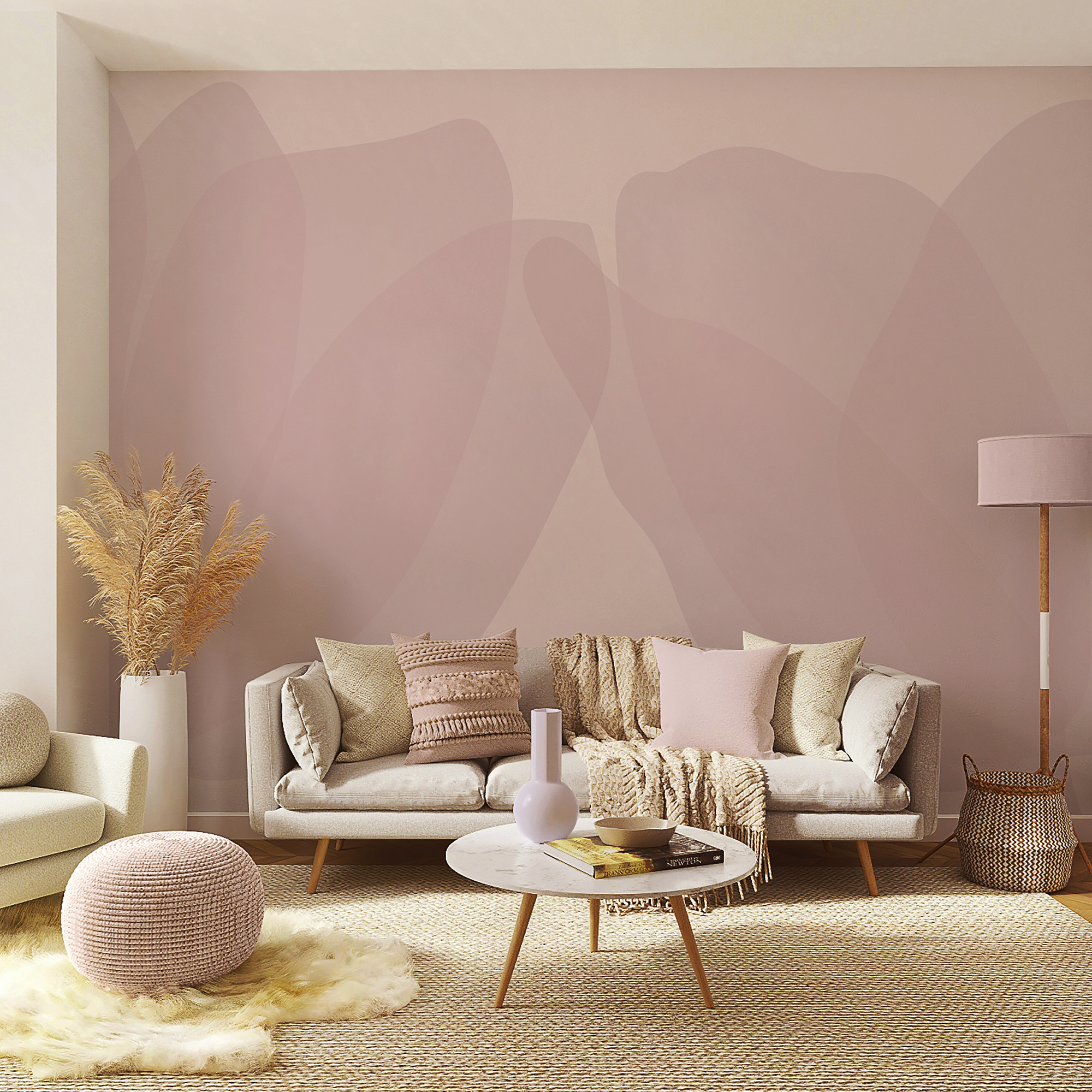 Różowe i białe tło