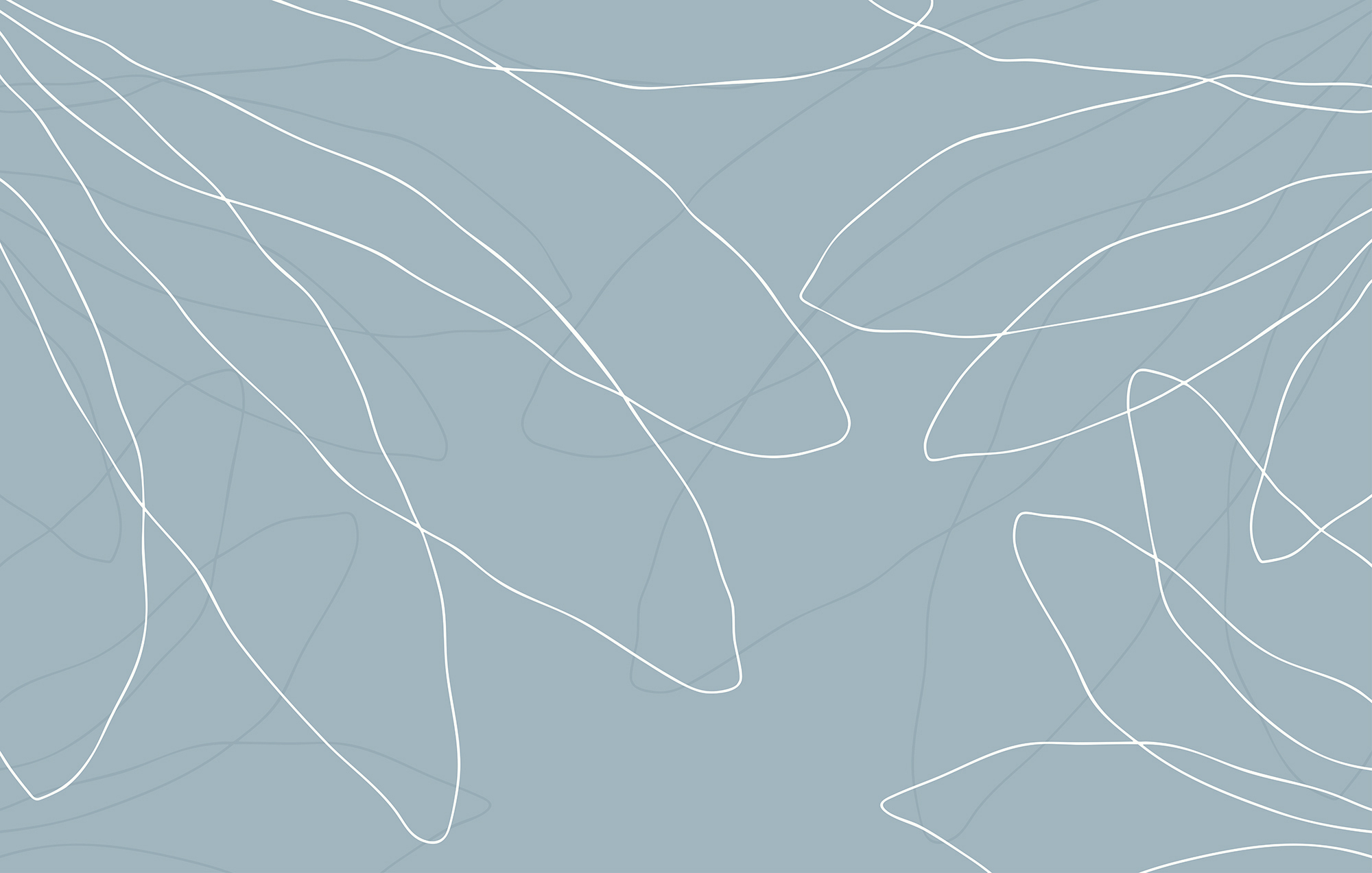 Blue background with white lines