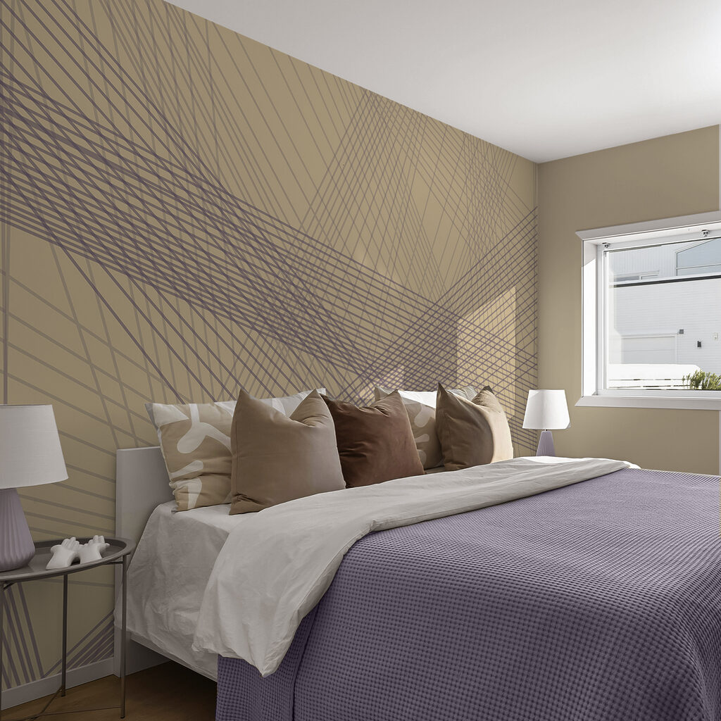 Abstrakcyjne linie w kojących kolorach