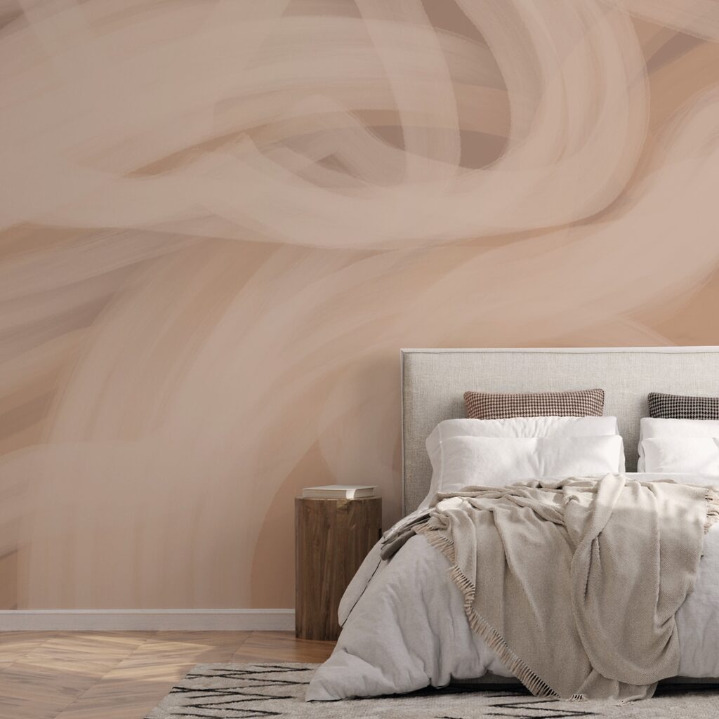 Miękkie fale w ciepłych odcieniach Miękkie fale w ciepłych odcieniach