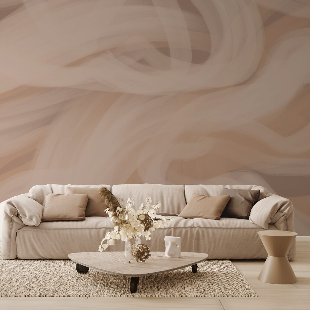 Miękkie fale w ciepłych odcieniach Miękkie fale w ciepłych odcieniach