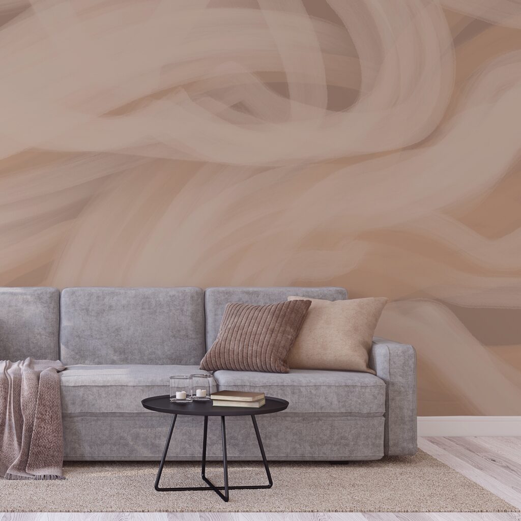 Miękkie fale w ciepłych odcieniach Miękkie fale w ciepłych odcieniach