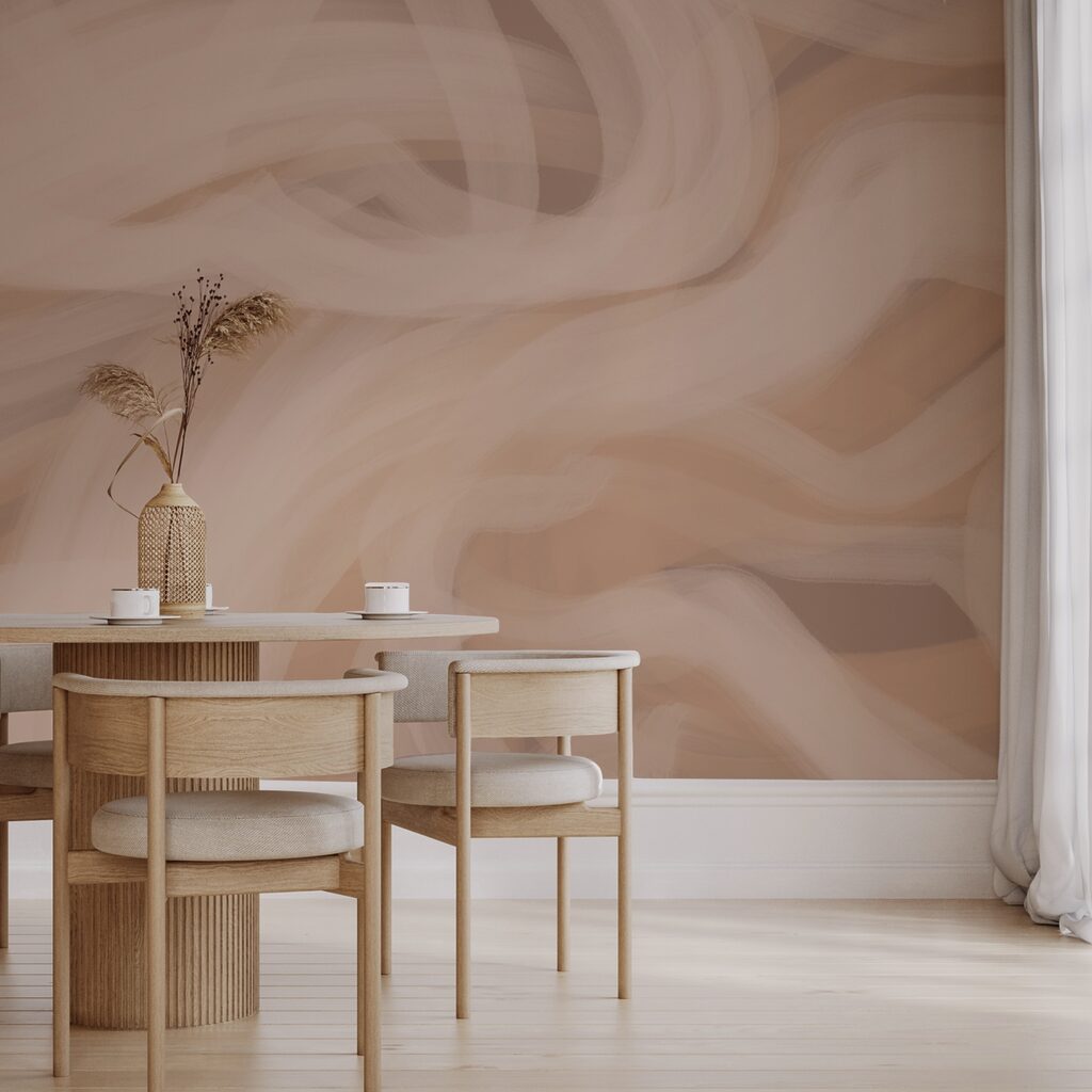 Miękkie fale w ciepłych odcieniach Miękkie fale w ciepłych odcieniach