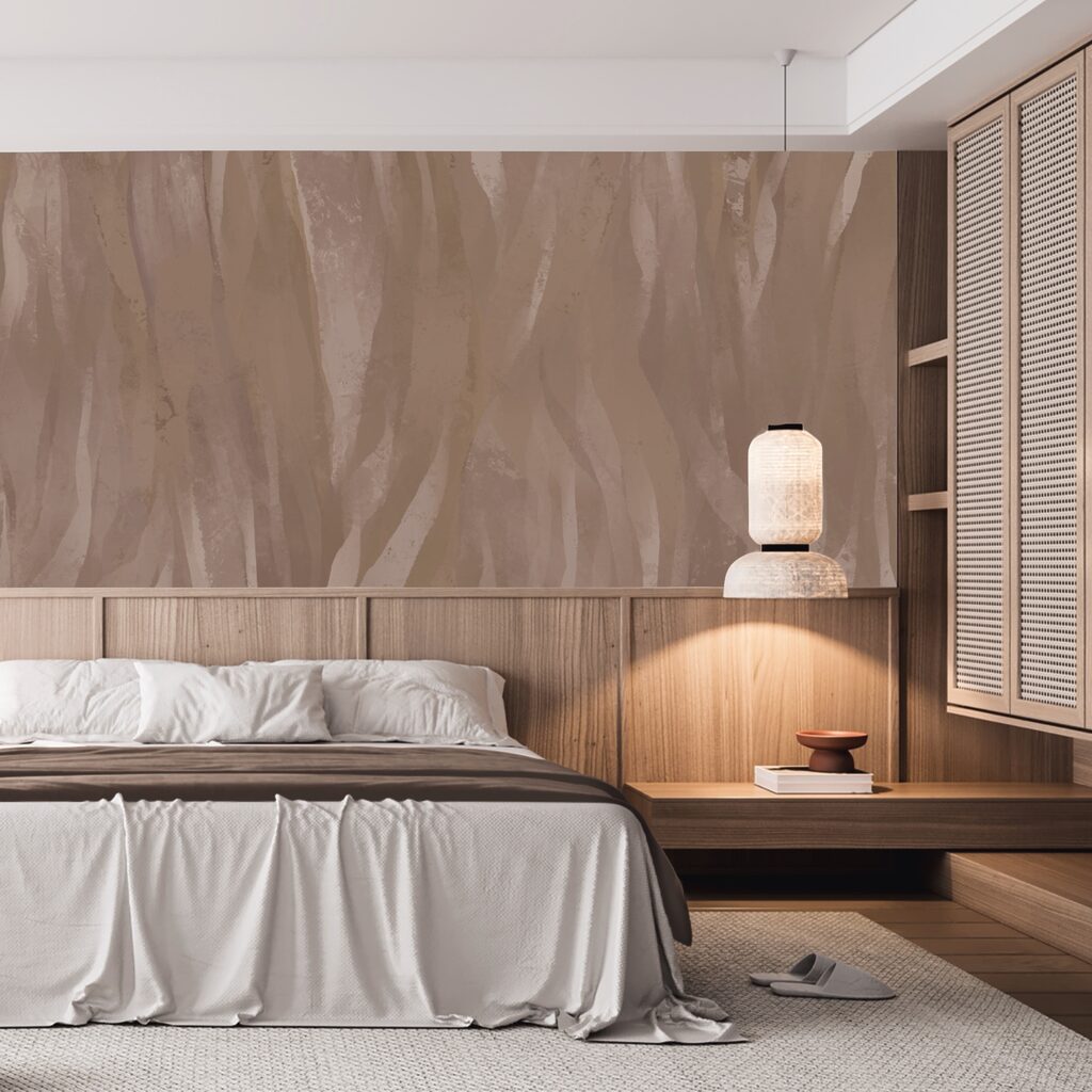 Płynne fale ziemistych odcieni