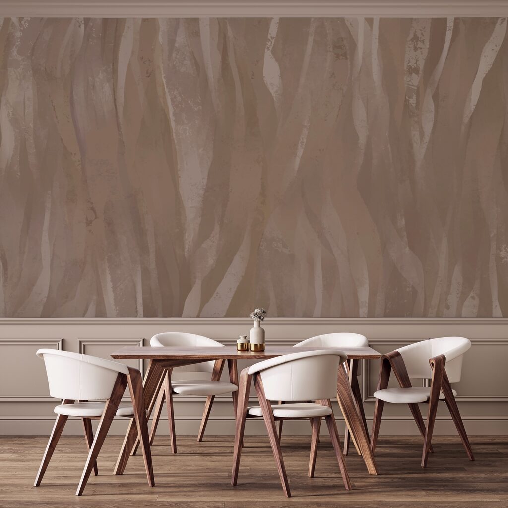 Płynne fale ziemistych odcieni