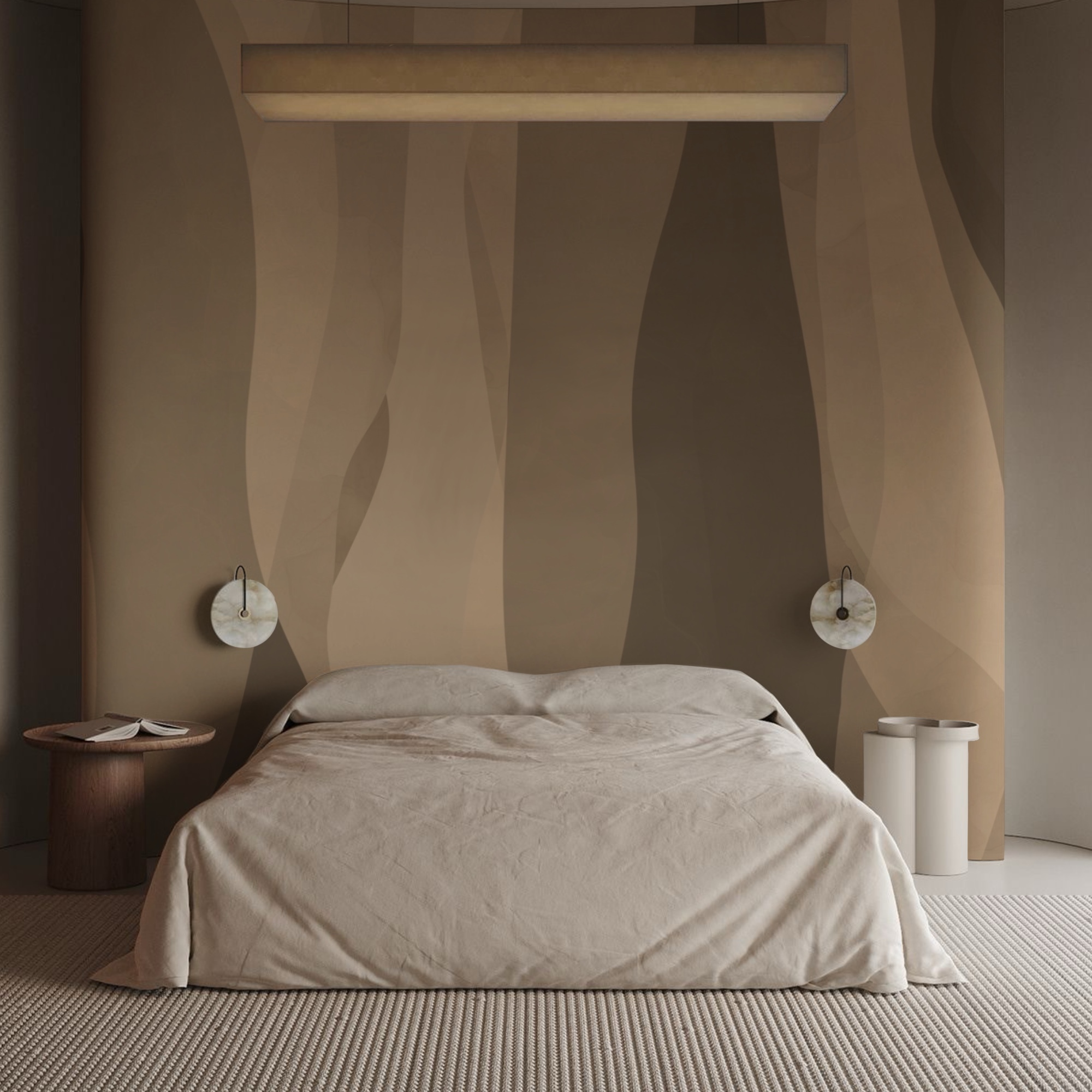 Abstrakcyjne warstwy ziemistych odcieni