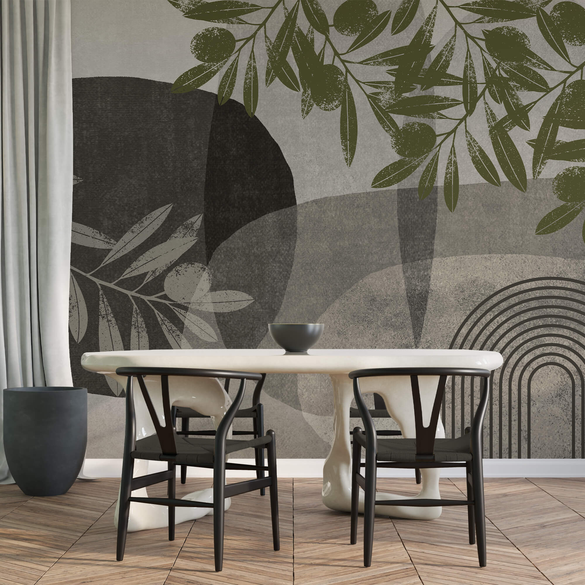 Naturalne elementy w abstrakcyjnym designie