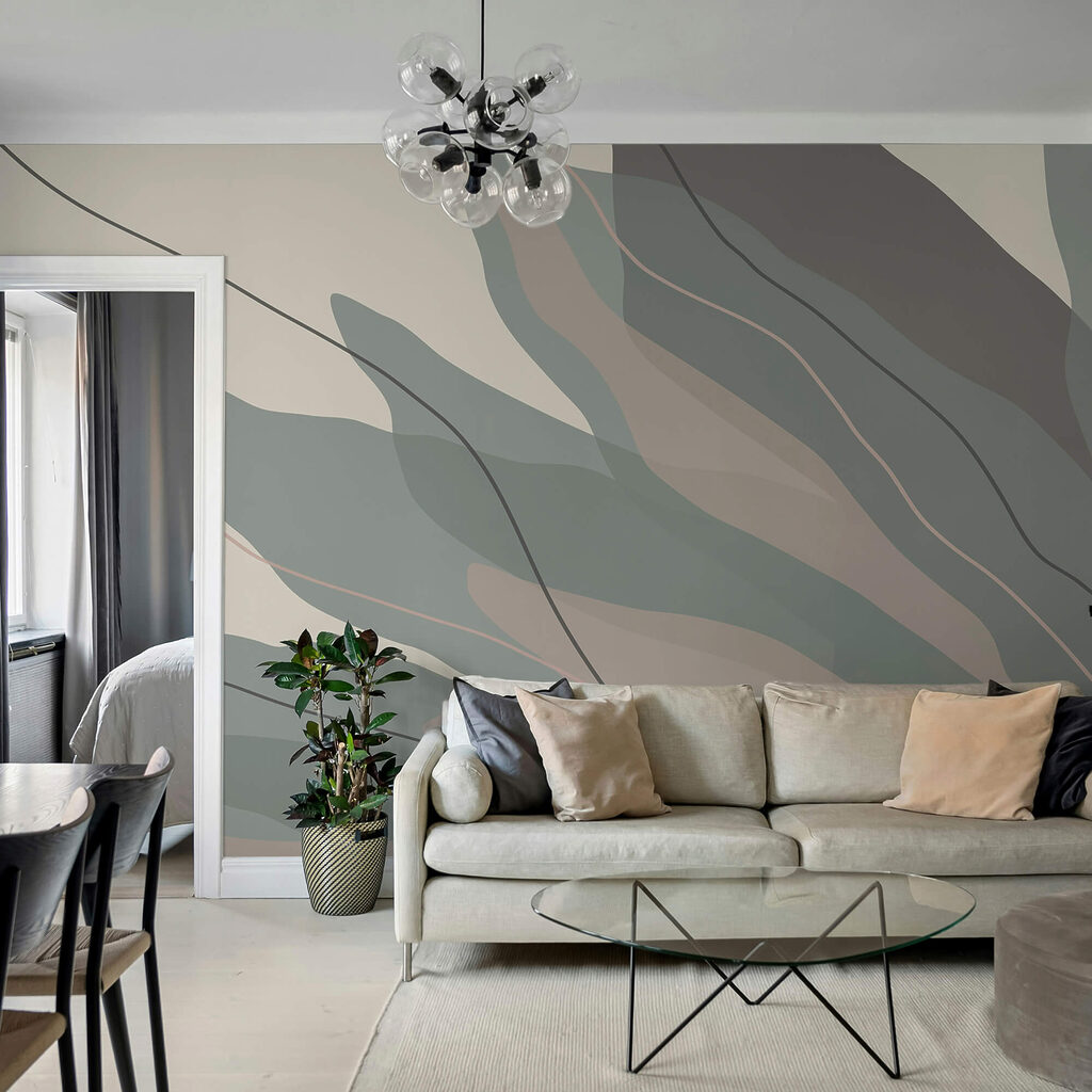 Płynne kształty w delikatnych odcieniach