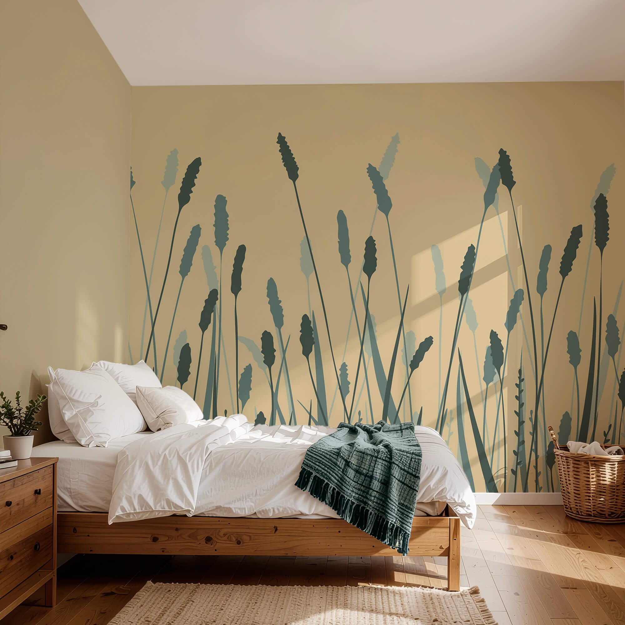 Delikatne fale zieleni kołyszą się z wdziękiem