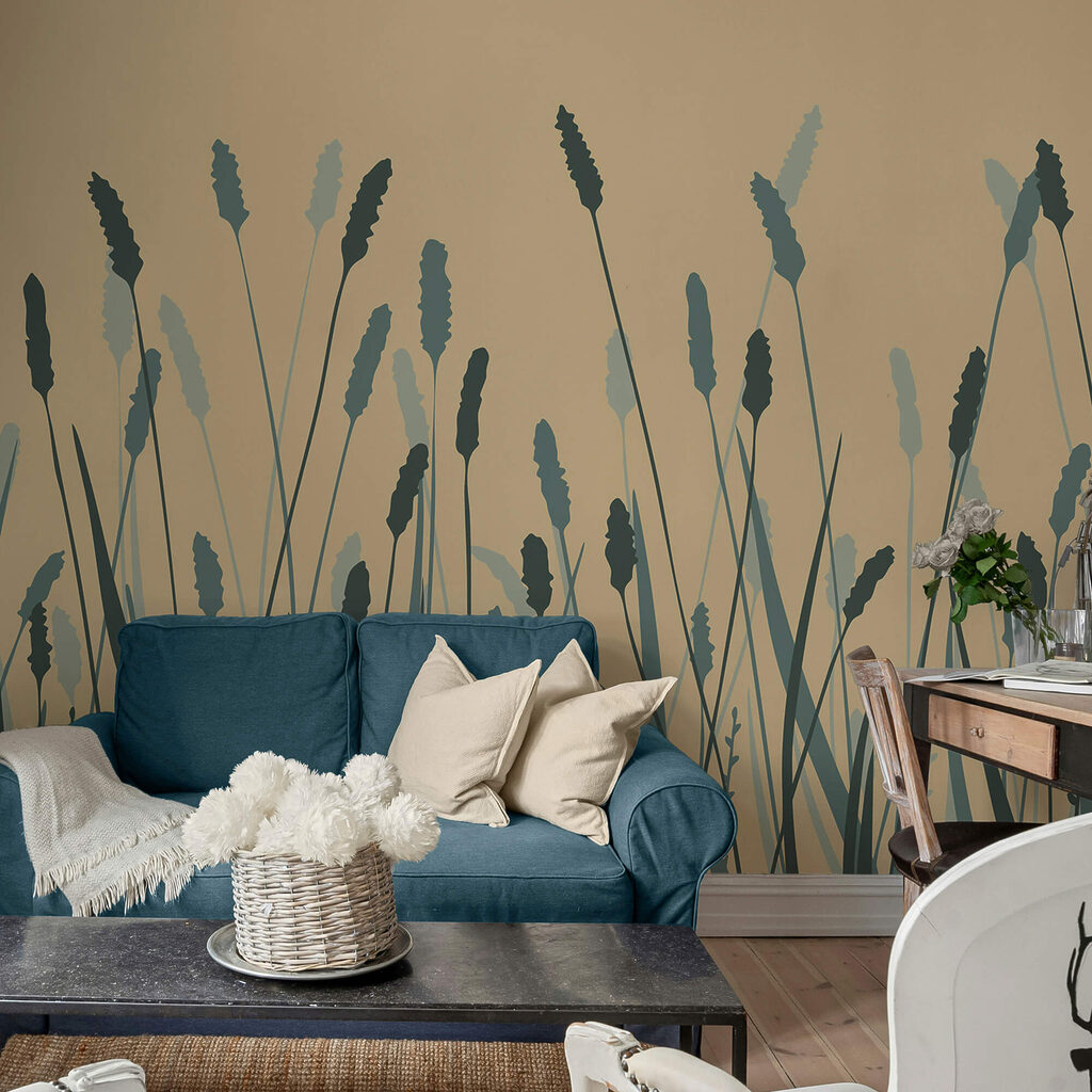 Delikatne fale zieleni kołyszą się z wdziękiem