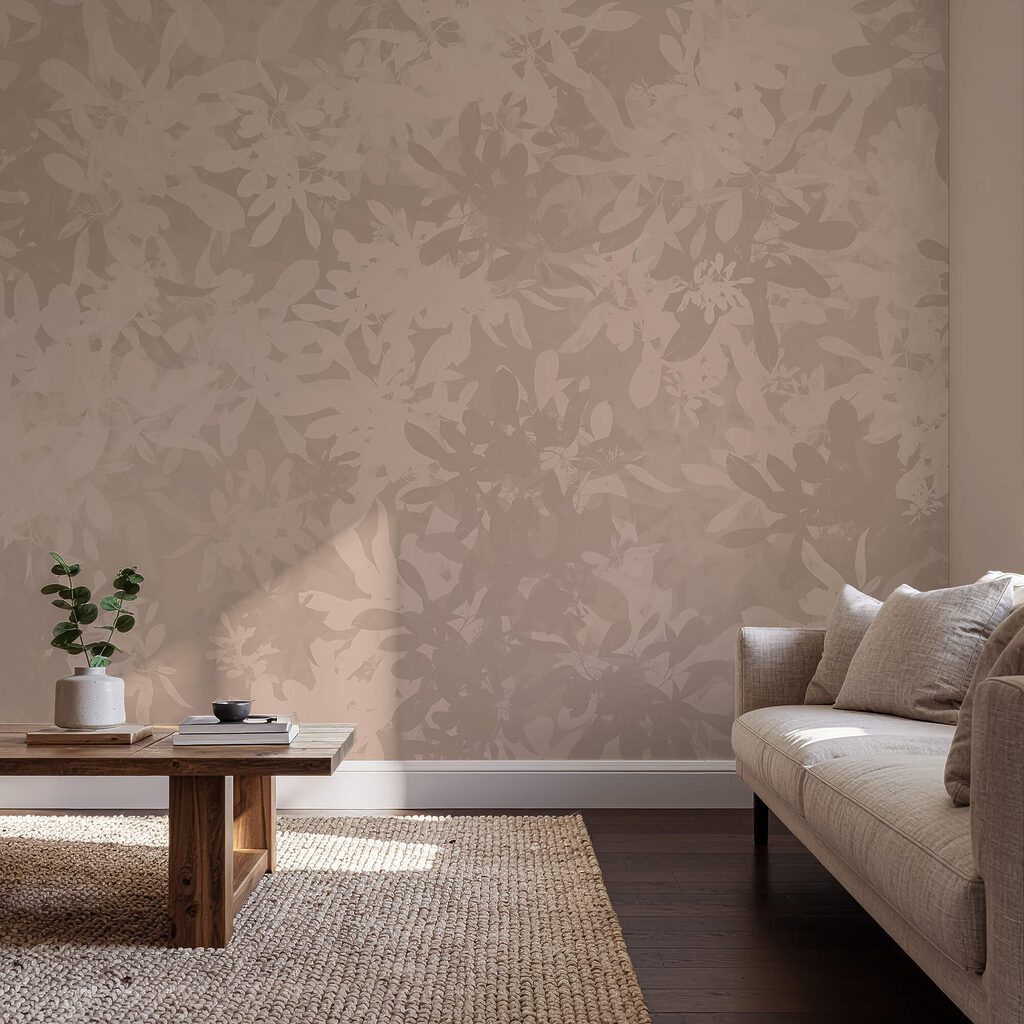 Delikatne kwiatowe wzory w stonowanych odcieniach